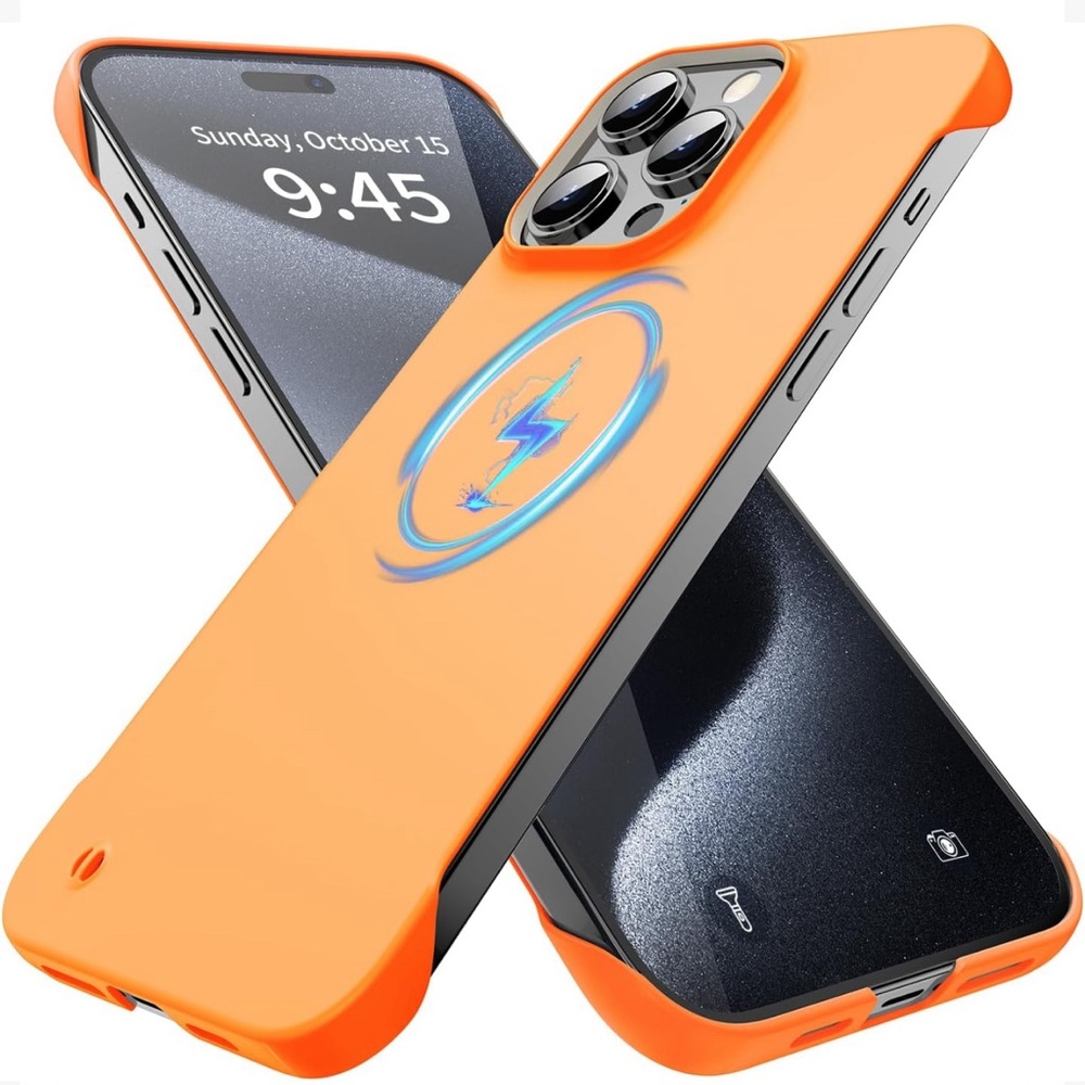 GRECAZO Magnetic Slim Case Fit for iPhone 15 Pro Max